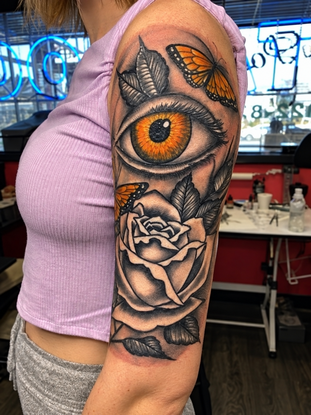 Black & Grey by Hard Times Tattoo